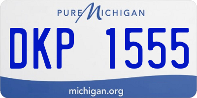 MI license plate DKP1555