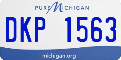MI license plate DKP1563