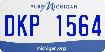 MI license plate DKP1564