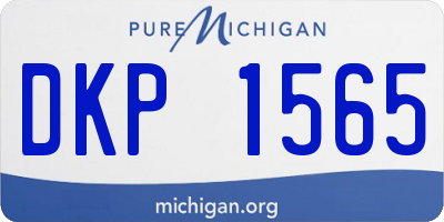 MI license plate DKP1565