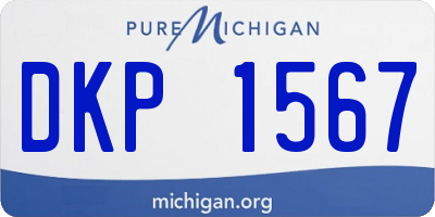 MI license plate DKP1567