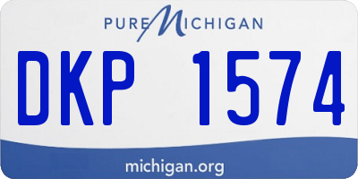 MI license plate DKP1574
