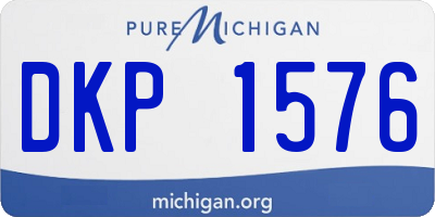 MI license plate DKP1576