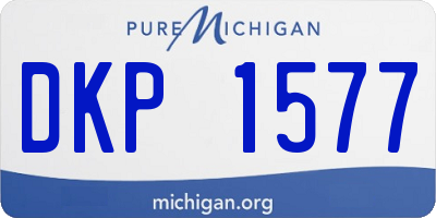 MI license plate DKP1577