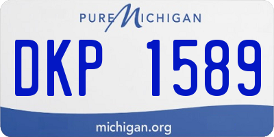 MI license plate DKP1589