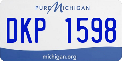 MI license plate DKP1598