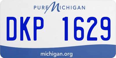 MI license plate DKP1629