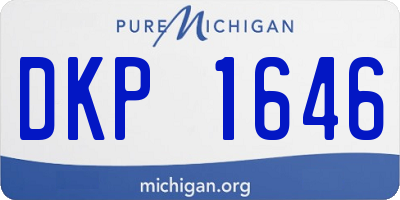 MI license plate DKP1646