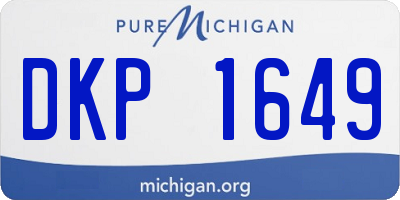 MI license plate DKP1649