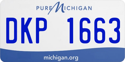 MI license plate DKP1663