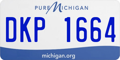 MI license plate DKP1664