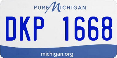 MI license plate DKP1668