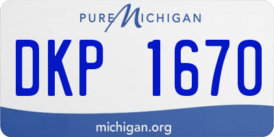 MI license plate DKP1670