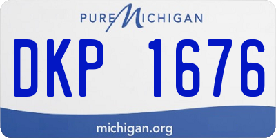 MI license plate DKP1676