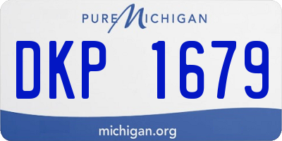 MI license plate DKP1679