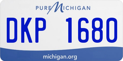 MI license plate DKP1680