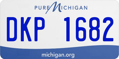 MI license plate DKP1682