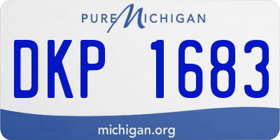MI license plate DKP1683