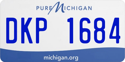 MI license plate DKP1684