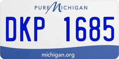 MI license plate DKP1685