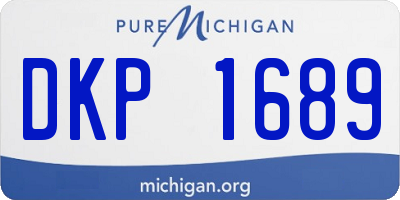 MI license plate DKP1689