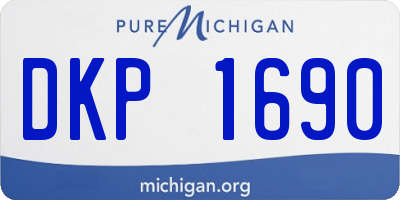MI license plate DKP1690
