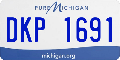 MI license plate DKP1691