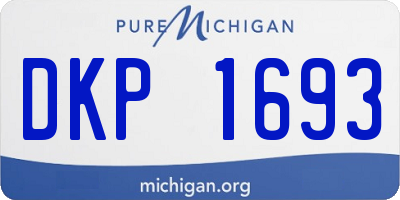 MI license plate DKP1693