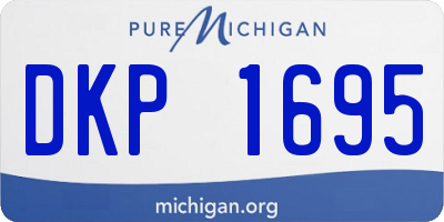 MI license plate DKP1695
