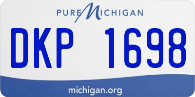 MI license plate DKP1698