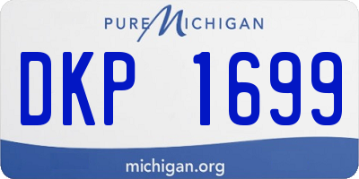 MI license plate DKP1699