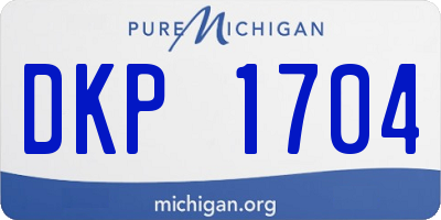 MI license plate DKP1704