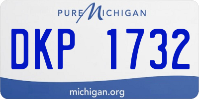 MI license plate DKP1732