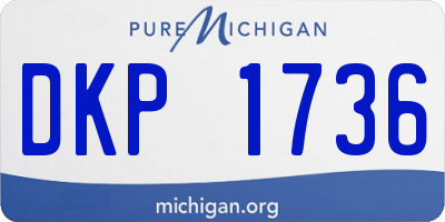 MI license plate DKP1736