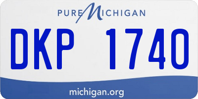 MI license plate DKP1740