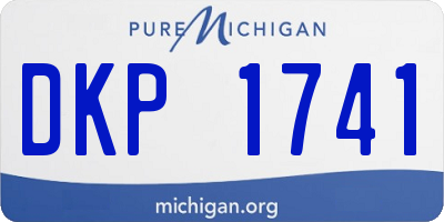 MI license plate DKP1741