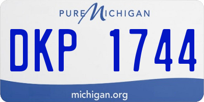 MI license plate DKP1744