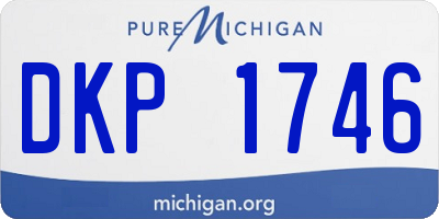 MI license plate DKP1746