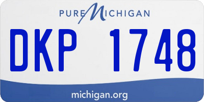 MI license plate DKP1748