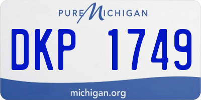 MI license plate DKP1749