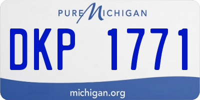 MI license plate DKP1771
