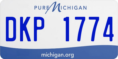 MI license plate DKP1774
