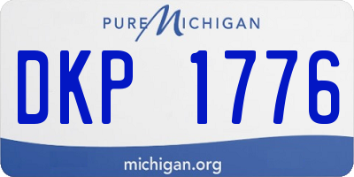 MI license plate DKP1776