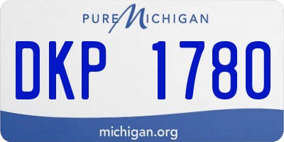 MI license plate DKP1780