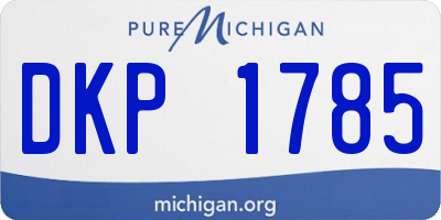 MI license plate DKP1785