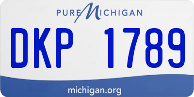 MI license plate DKP1789