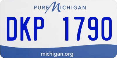 MI license plate DKP1790
