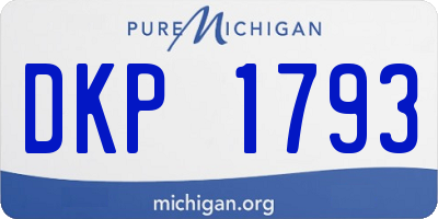 MI license plate DKP1793
