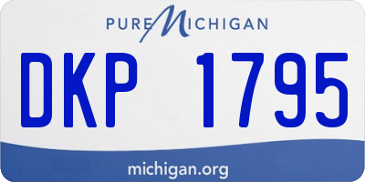 MI license plate DKP1795