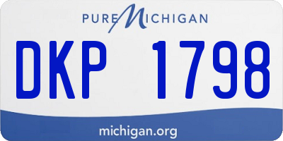 MI license plate DKP1798